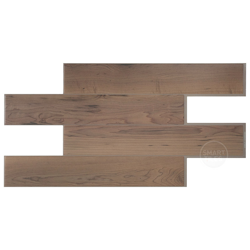 NORWAY Brown peel and stick backsplash tile smart tiles for kitchen, bathroom, vr and fireplace