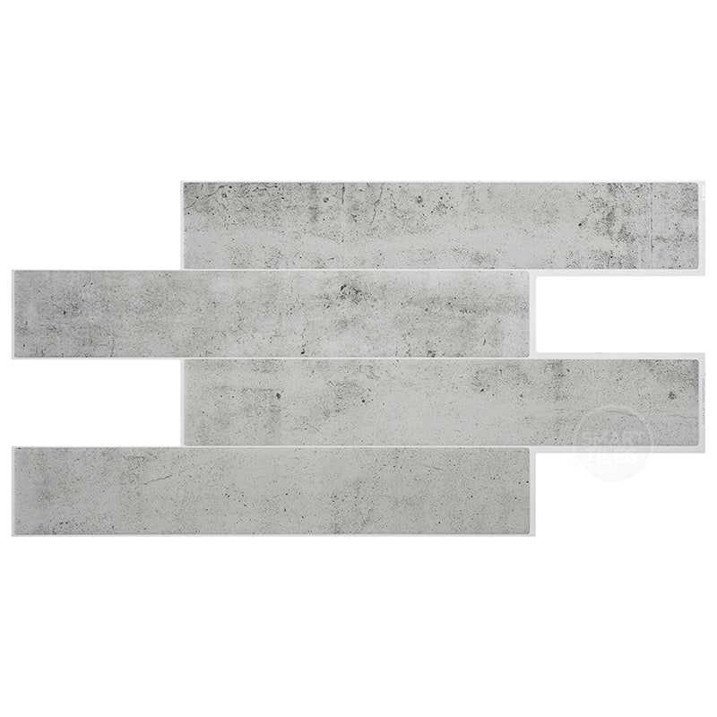 NORWAY Grey peel and stick backsplash tile smart tiles for kitchen, bathroom, vr and fireplace
