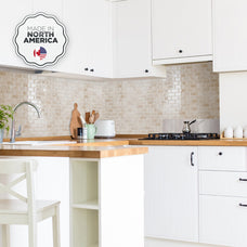 Kitchen peel and stick backsplash tile Subway beige Smart Tiles