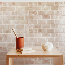 Bathroom peel and stick backsplash tile Subway beige Smart Tiles