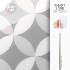 Smart Edge peel and stick backsplash tile Vintage grey taupe Smart Tiles