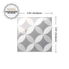 Dimensions peel and stick backsplash tile Vintage grey taupe Smart Tiles