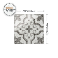 Dimensions peel and stick backsplash tile Vintage grey Smart Tiles