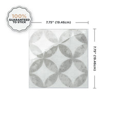 Dimensions peel and stick backsplash tile Vintage soft grey Smart Tiles