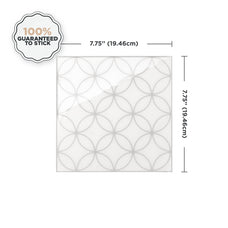 Dimensions peel and stick backsplash tile Vintage cream and light grey Smart Tiles