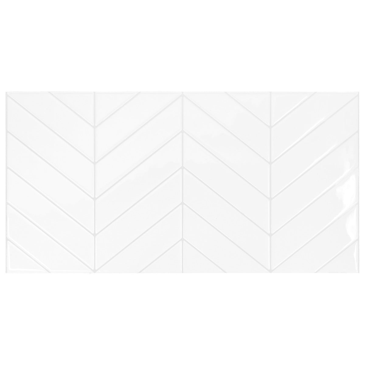 BLOK White peel and stick backsplash tile smart tiles for kitchen, bathroom, vr and fireplace