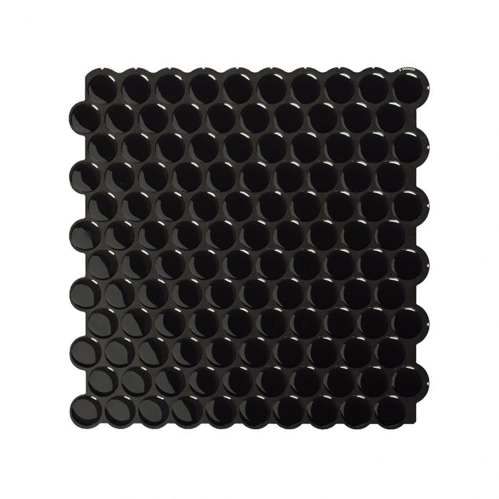 PENNY Black peel and stick backsplash tile smart tiles for kitchen, bathroom, vr and fireplace