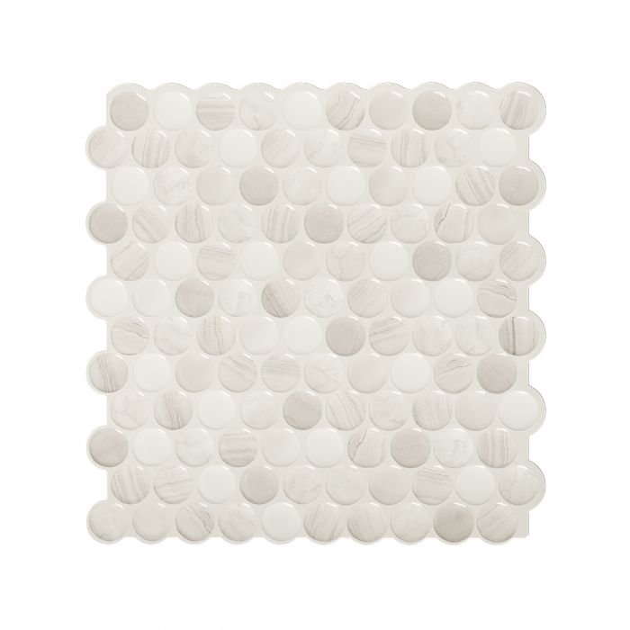 PENNY Beige peel and stick backsplash tile smart tiles for kitchen, bathroom, vr and fireplace