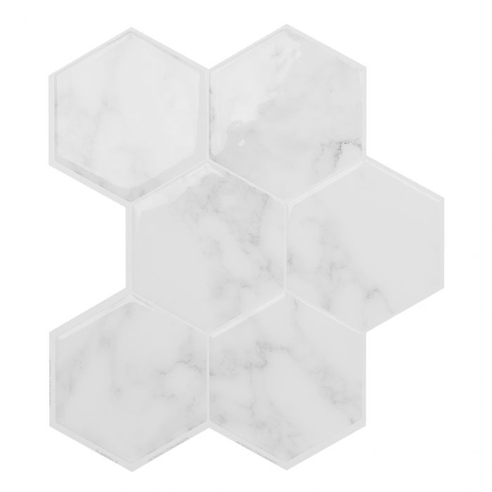 Peel and Stick Backsplash Tiles Hexa Yule The Smart Tiles