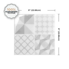 Dimensions peel and stick backsplash tile Vintage grey Smart Tiles