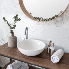 Bathroom peel and stick backsplash tile Subway white Smart Tiles