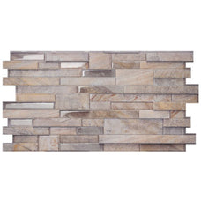 PIETRA Beige peel and stick backsplash tile smart tiles for kitchen, bathroom, vr and fireplace