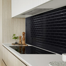 Kitchen peel and stick backsplash tile Subway black Smart Tiles
