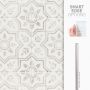 kitchen, bathroom peel and stick backsplash tiles KIT-KITCHEN Grey, White Smart Tiles