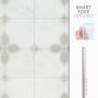Dimensions peel and stick backsplash tiles KIT-KITCHEN Grey, White Smart Tiles