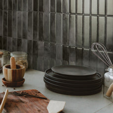 kitchen, bathroom peel and stick backsplash tiles MOROCCO Black Smart Tiles