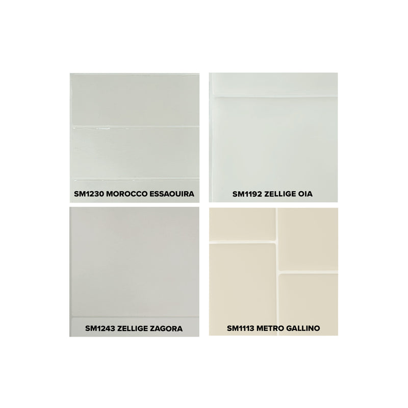 peel and stick backsplash tile sample kit off white smart tiles for kitchen, bathroom, vr and fireplace