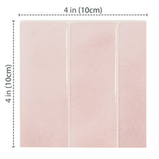 peel and stick backsplash tile sample kit pink smart tiles for kitchen, bathroom, vr and fireplace