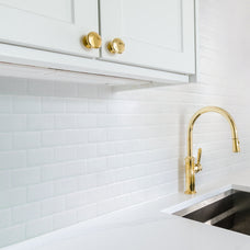 Kitchen peel and stick backsplash tile Subway White Smart Tiles