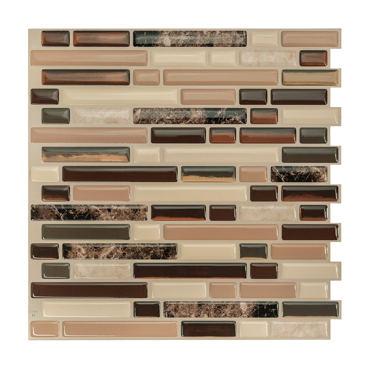 BELLAGIO Beige, Bronze, Brown peel and stick backsplash tile smart tiles for kitchen, bathroom, vr and fireplace