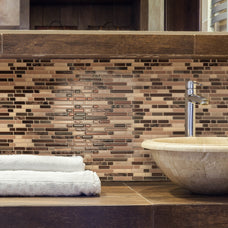 bathroom peel and stick backsplash tiles BELLAGIO Beige, Bronze, Brown Smart Tiles