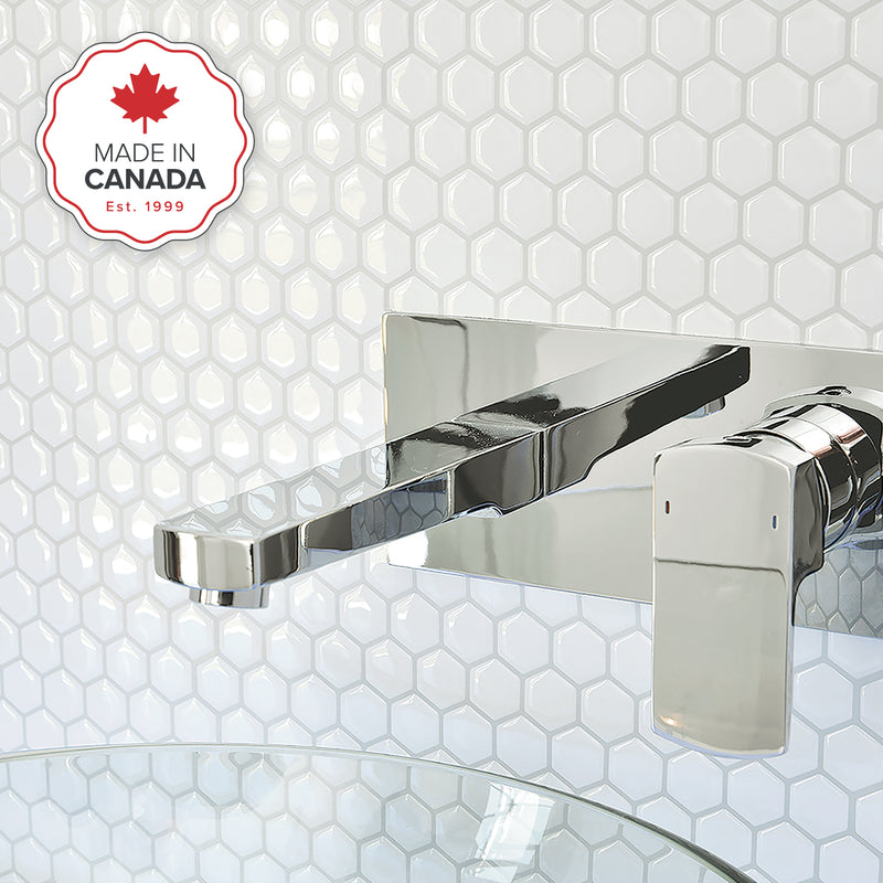 HEXA Black peel and stick backsplash tile smart tiles for kitchen, bathroom, vr and fireplace