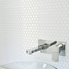 kitchen, bathroom peel and stick backsplash tiles HEXA white Smart Tiles