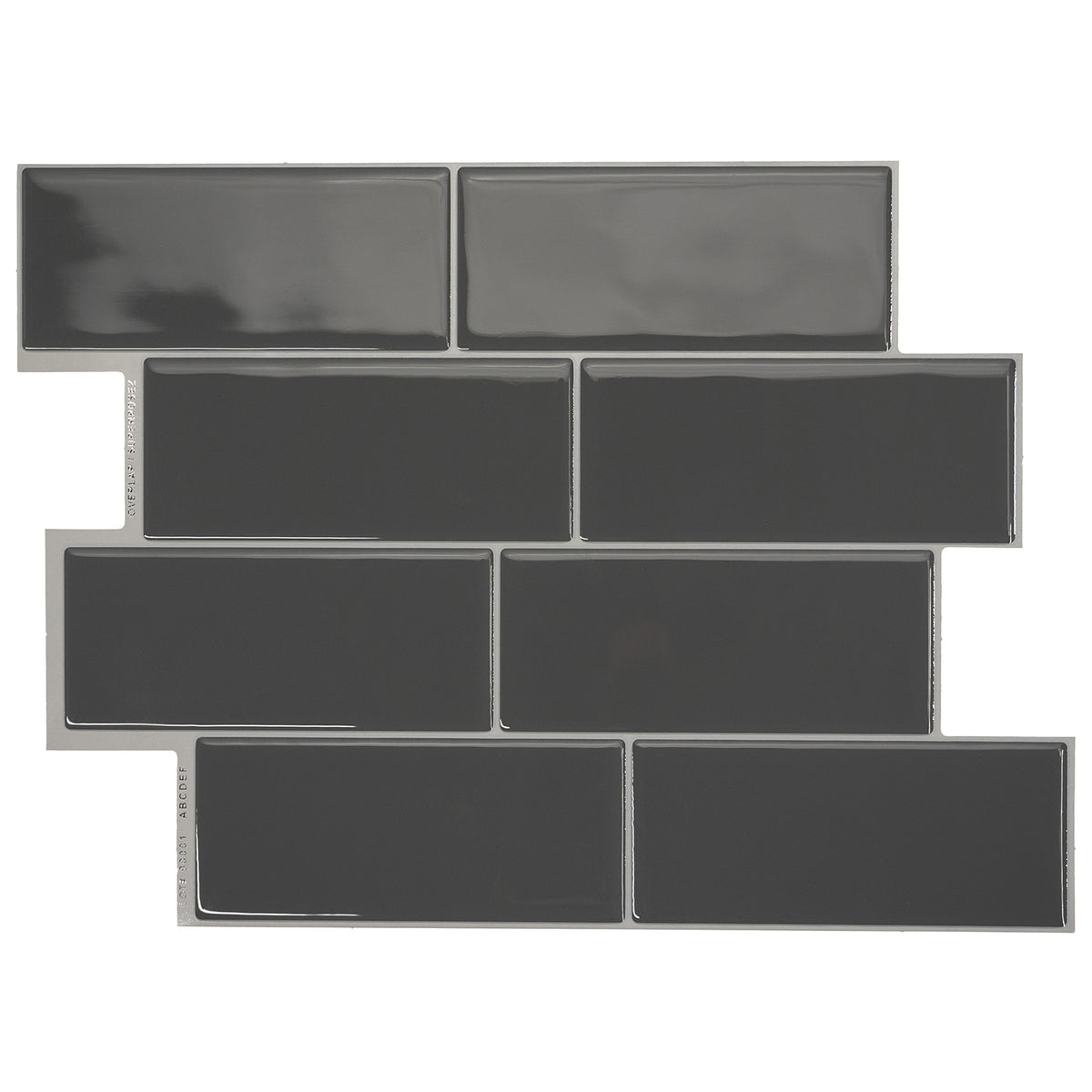 METRO Grey peel and stick backsplash tile smart tiles for kitchen, bathroom, vr and fireplace
