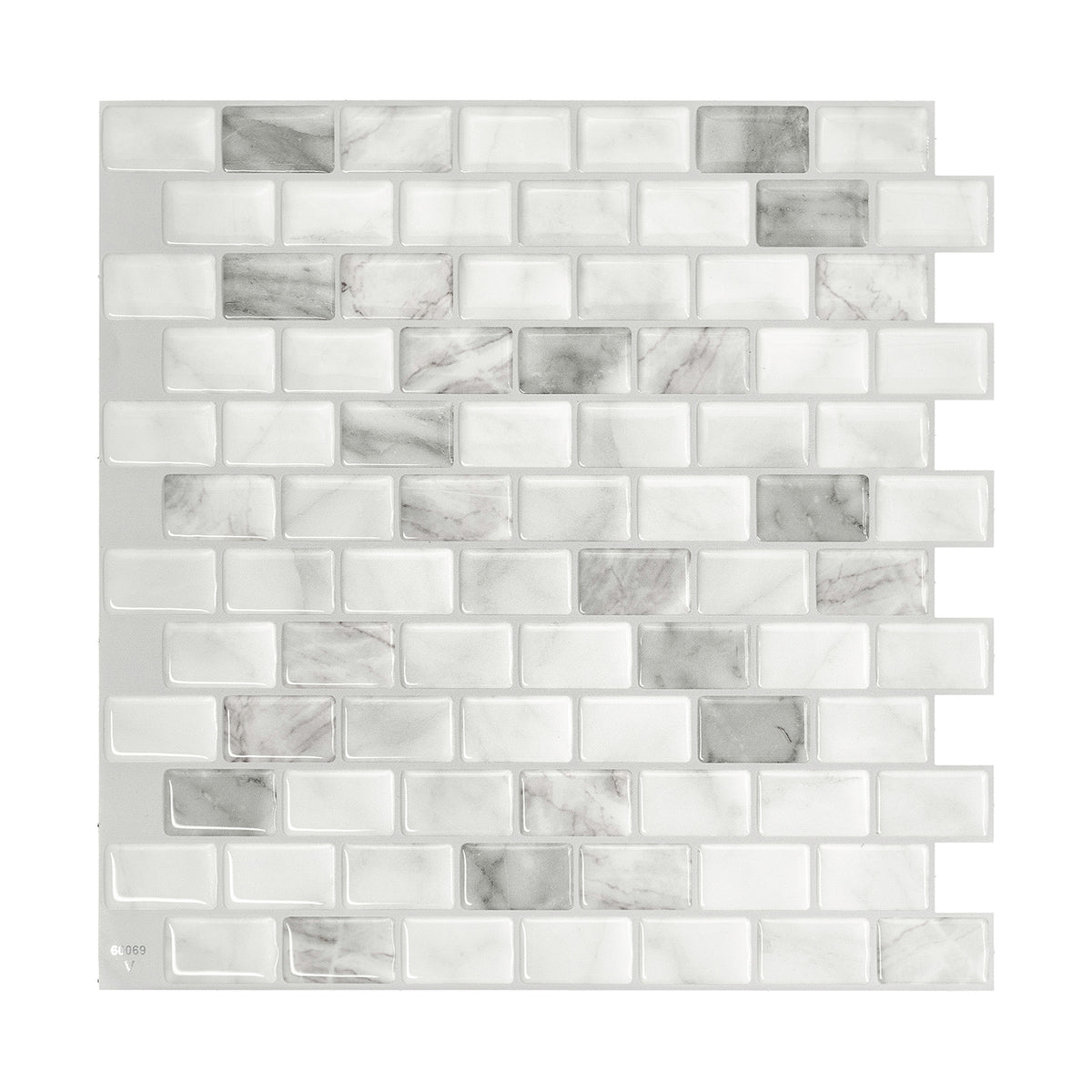 RAVENNA Grey, White peel and stick backsplash tile smart tiles for kitchen, bathroom, vr and fireplace
