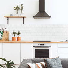 kitchen, bathroom peel and stick backsplash tiles METRO White Smart Tiles