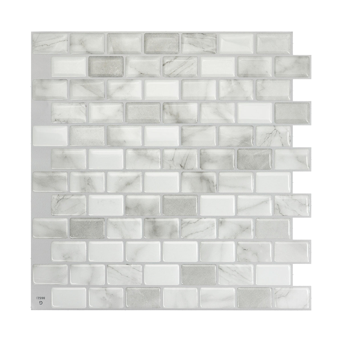 RAVENNA Grey, White peel and stick backsplash tile smart tiles for kitchen, bathroom, vr and fireplace