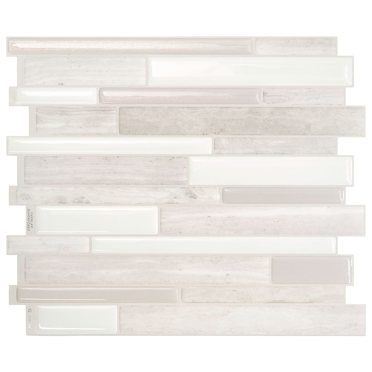 MILANO Beige, White peel and stick backsplash tile smart tiles for kitchen, bathroom, vr and fireplace