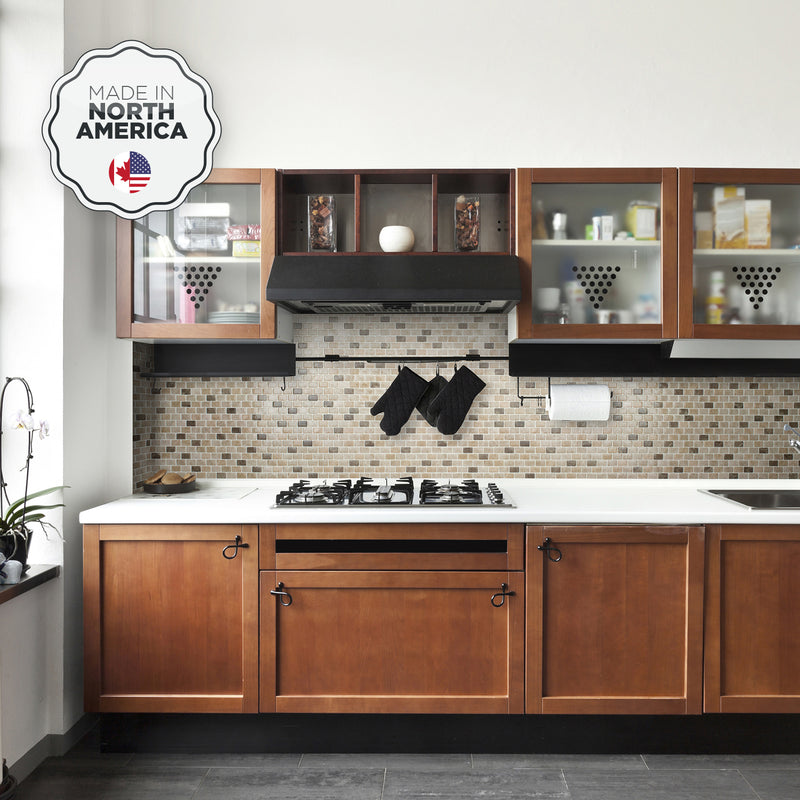 RAVENNA Beige, Brown Ravenna beige peel and stick backsplash tile smart tiles for kitchen, bathroom, vr and fireplace