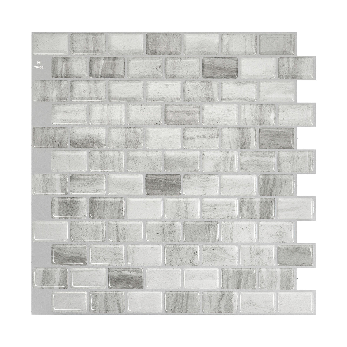 RAVENNA Grey peel and stick backsplash tile smart tiles for kitchen, bathroom, vr and fireplace