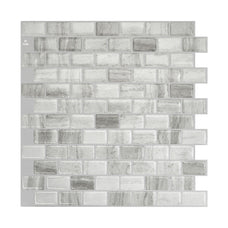 RAVENNA Grey peel and stick backsplash tile smart tiles for kitchen, bathroom, vr and fireplace