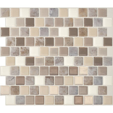 BRIXIA Beige, Brown peel and stick backsplash tile smart tiles for kitchen, bathroom, vr and fireplace