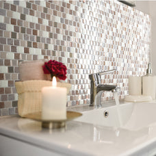 bathroom peel and stick backsplash tiles BRIXIA Beige, Brown Smart Tiles 