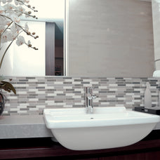 kitchen, bathroom peel and stick backsplash tiles MILENZA Grey Smart Tiles
