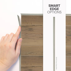 smart edge peel and stick backsplash tiles NORWAY Brown Smart Tiles
