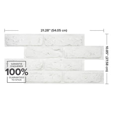 Dimensions peel and stick backsplash tiles BRIK Grey, White Smart Tiles