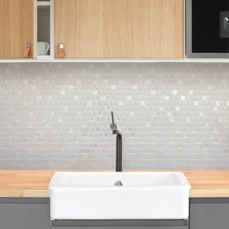 BRIXIA Grey peel and stick backsplash tile smart tiles for kitchen, bathroom, vr and fireplace