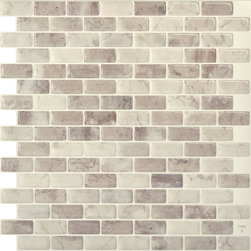 MANDOLIA Beige peel and stick backsplash tile smart tiles for kitchen, bathroom, vr and fireplace