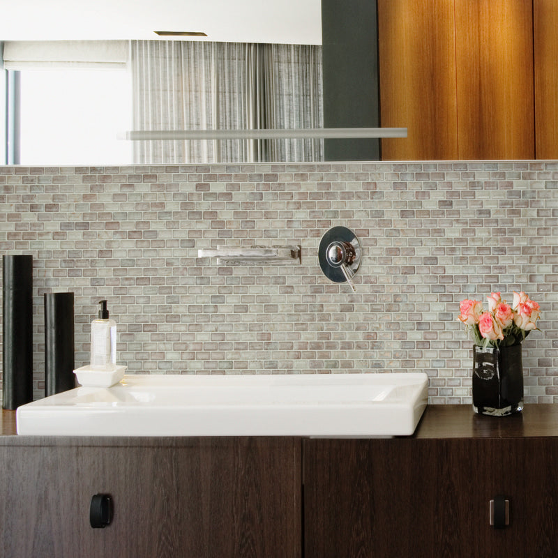 MANDOLIA Beige peel and stick backsplash tile smart tiles for kitchen, bathroom, vr and fireplace