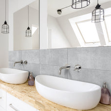 kitchen, bathroom peel and stick backsplash tiles BLOK Grey Smart Tiles