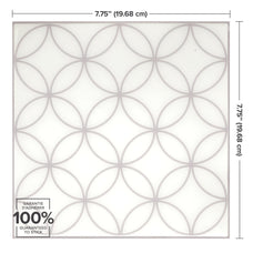 dimensions peel and stick backsplash tile Vintage white and light grey Smart Tiles
