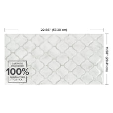 Dimensions peel and stick backsplash tiles BLOK Grey, White Smart Tiles