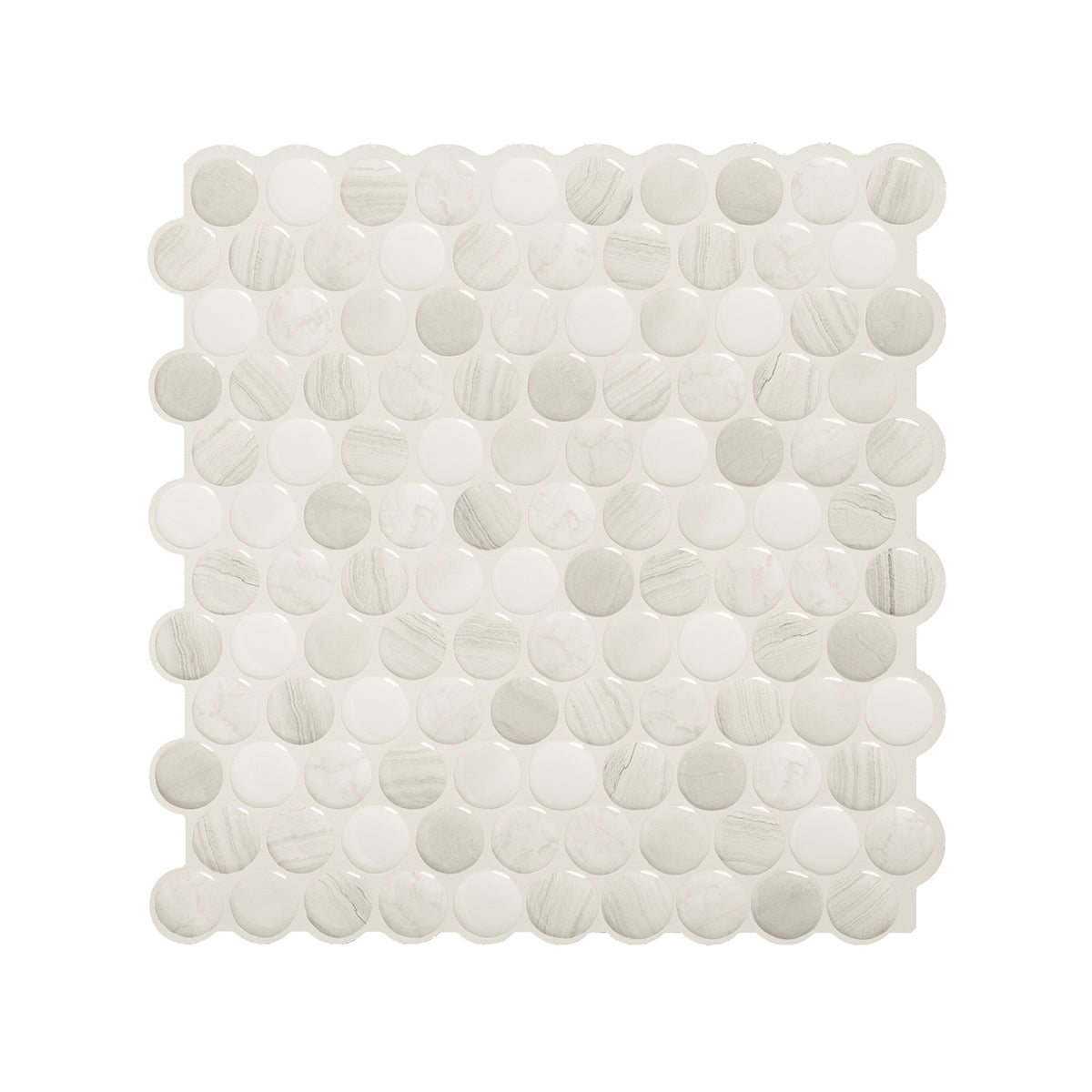 PENNY Beige peel and stick backsplash tile smart tiles for kitchen, bathroom, vr and fireplace