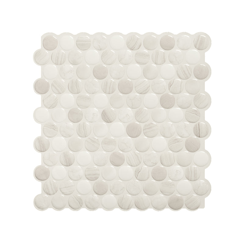 PENNY Beige peel and stick backsplash tile smart tiles for kitchen, bathroom, vr and fireplace