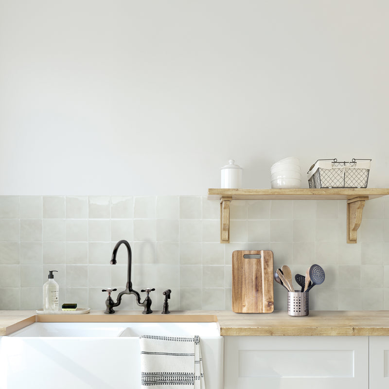 Zellige white peel and stick backsplash tile smart tiles for kitchen, bathroom, vr and fireplace