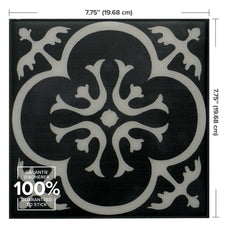 Dimensions peel and stick backsplash tile Vintage black Smart Tiles